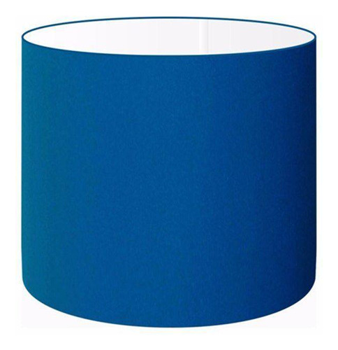 Cúpula Abajur Cilíndrica Cp-8011 30x21cm Azul Marinho