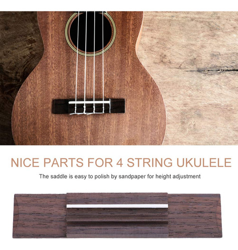 Pieza Ukelele Puente Sillin Duradero Buena Textura Para