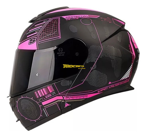 Casco Shaft 3910 Dv Doble Visor Abatible Certificado