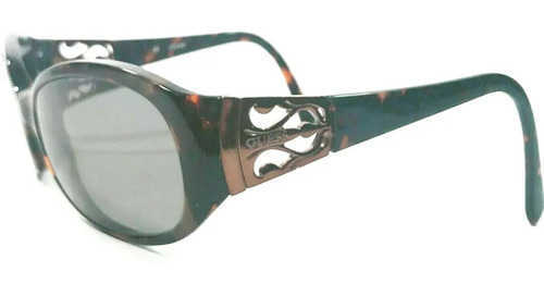 Lente Sol Guess Gu6377 Oversized Havana Brown Grey Polarized