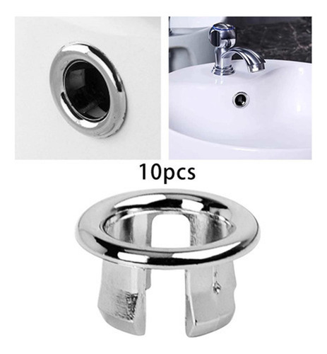 A 10 Anillos De Desbordamiento For Fregadero De Baño,