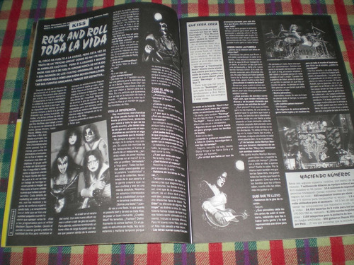 Revista Madhouse Tapa Kiss Poster Rancid/ Kurt Cobain (Usado)