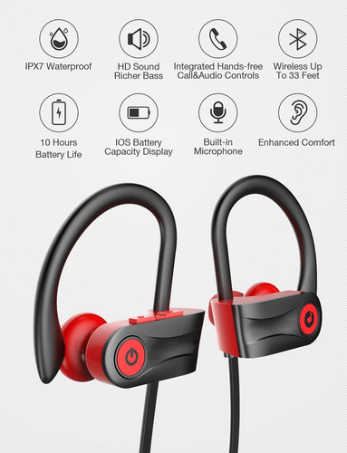Otium Auriculares Deportivos Inalámbricos Bluetooth 53 En