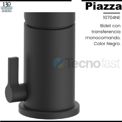 Grifería Piazza Lounge Negro Combo Ducha + Lavatorio + Bidet