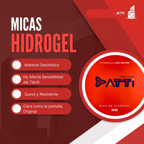 2 Micas De Hidrogel Para La Pantalla De Moto E15