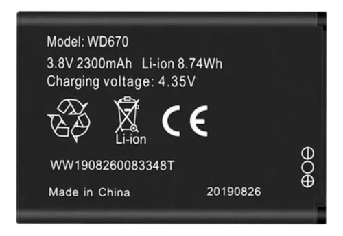 Batería Pila WiPod Zte Wd670 Multibam Hotspot Tienda