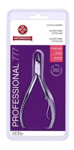 Imagem 3 de 6 de Alicate De Cutícula Inox Original Mundial Profissional 777