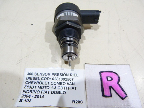 Sensor Presión Riel Diesel Chevrolet Combo Van 2004-2014 (Usado)