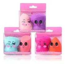 Comprar Kit Esponjas Y Cepillo De Limpieza Facial Pulpito Exfoliante