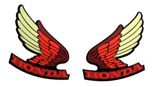 Sticker Calcomania Honda Alas, Wings Clasicas Para Tanque