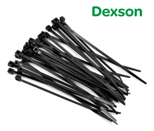 Amarras Plasticas Dexson Dxn3012w 30cm 100u Negro
