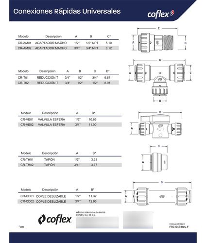 Conexion Rapida Universal Codo 90° 1/2 Coflex Cre01