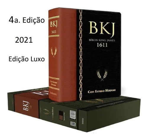 Bíblia De Estudo - Bkj King James Fiel 1611 C/estudo Holman