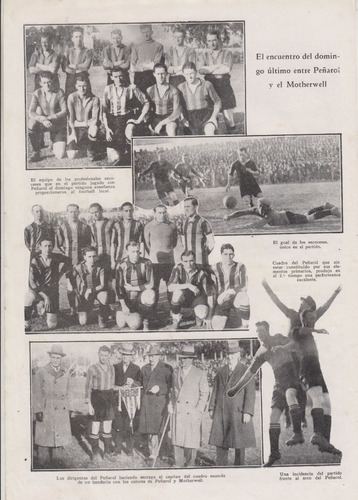 1928 Motherwell Football Club De Escocia En Montevideo Fotos