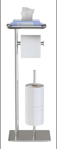Soporte De Soporte De Papel Higiénico Con Estante De Almacen