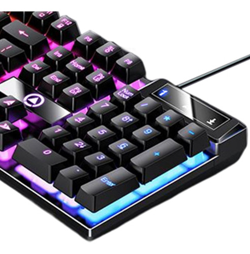 Teclado Mecánico Para Juegos Con Cable, Rgb Retroiluminado