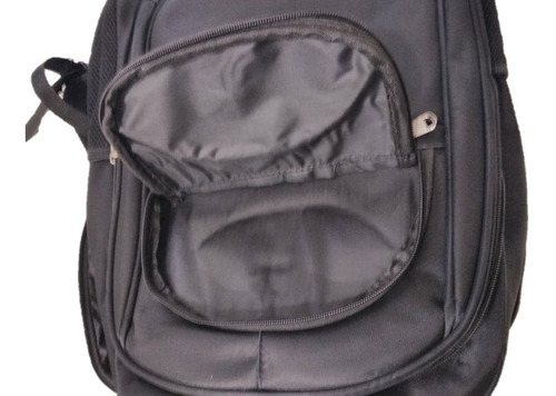 Mochila Preta Para Notebook 45 Cm Escolar Trabalho Business Cor Preto