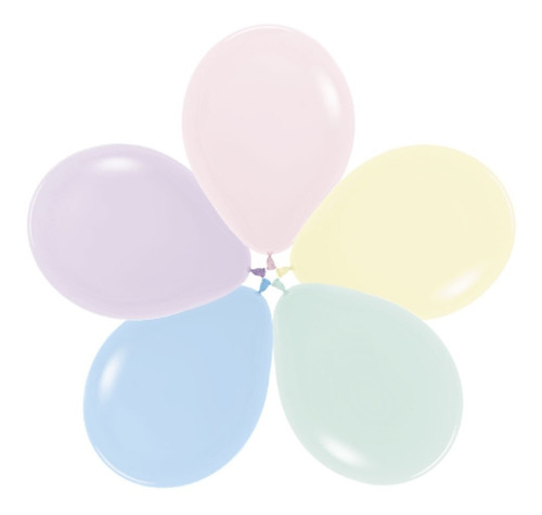 Globos Látex Sempertex R12 Pastel Surtidos X25 Unidades