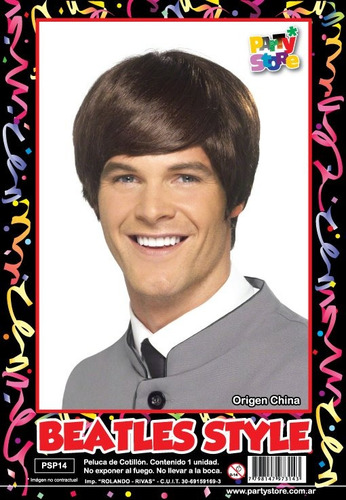 Peluca Beatles - Cotillon Disfraz