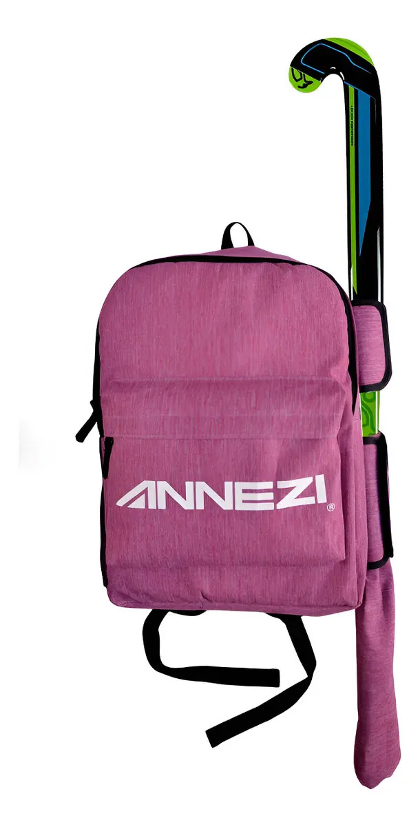Mochila Porta Palo Hockey Annezi Violeta Impermeable Poliester