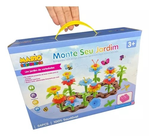 Brinquedos para crianças flor jardim construção brinquedos meninas