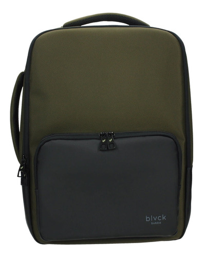 Black Mochila Boss Green