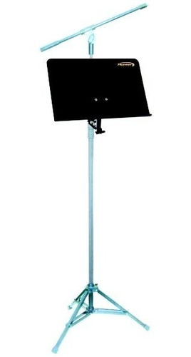 Imagem 2 de 4 de Pedestal Microfone Cachimbo Estante Partitura Clamp Torelli