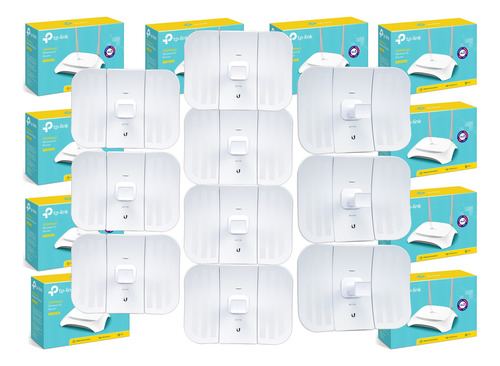 Kit 10 Pz Litebeam M5 Cpe 5 Ghz + Router Tl-wr840n 2.4 Ghz