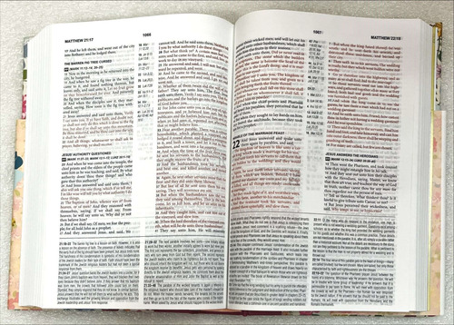 Biblia En Ingles King James Con Referencias Tamaño Compacto