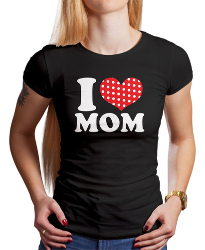 Polo Dama I Love Mom (d1103 Boleto.store)