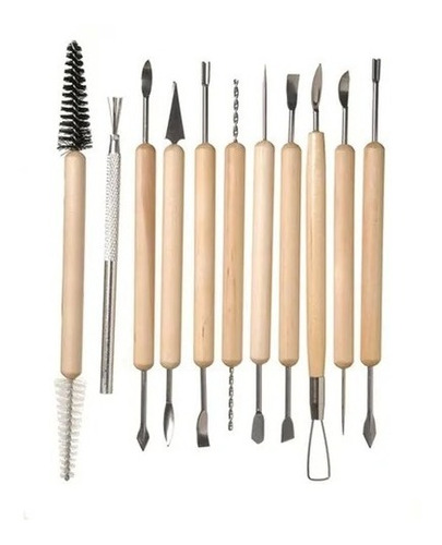 Set Herramientas Arcilla Artesanía 11 Piezas Vdp