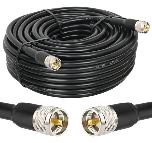 Mookeerf Cable Coaxial Cb - Rg213 Uhf Macho A Macho Cable Co