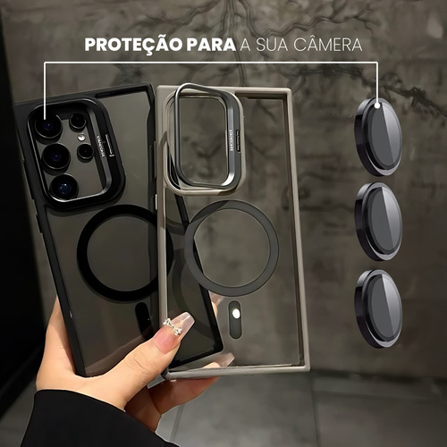 Capinha Com Apoio E Protetora S23/s24/s25 Ultra, Fe E Plus