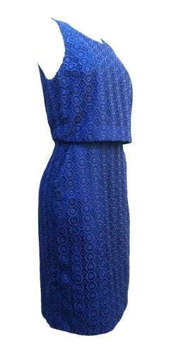 Vestido Encaje Tubo J. Crew Adulto Mujer Azul