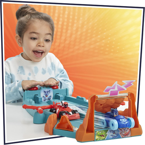 Pj Masks Animal Power Smash And Zoom Racetrack Juguete Prees