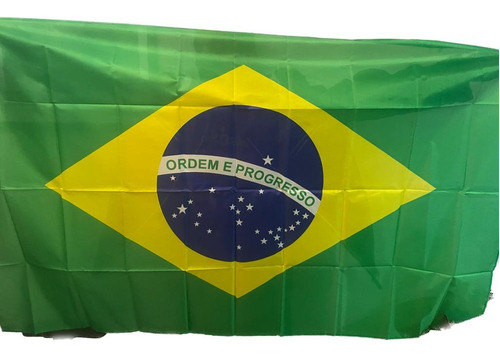 Bandeira Brasileira 90cm X 150cm Poliéster Dupla Face Brasil