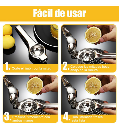 Exprimidor Manual De Acero Inoxidable, Exprimidor De Limones