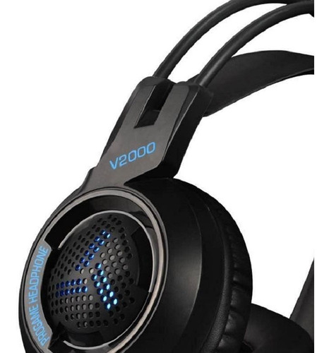 Imagen 4 de 6 de Diadema Gamer V2000 Rgb Súper Bajos