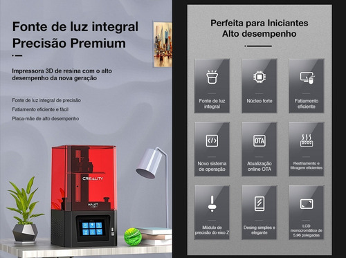 Imagem 5 de 10 de Impressora 3d Creality Halot One Cl-60 + Nf + Garantia 1 Ano