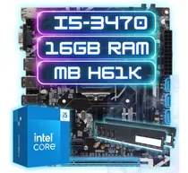 Comprar Kit Upgrade Intel I5-3470  + Ddr3 16gb  + Placa Mãe H61u002F B75