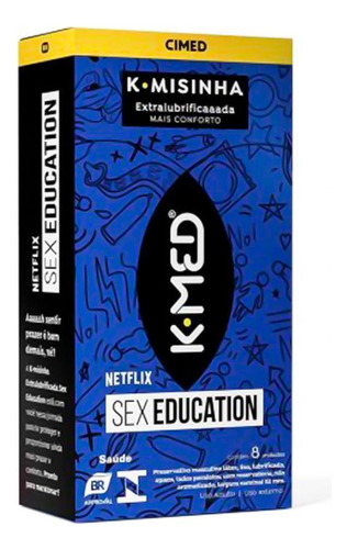 Camisinha Preservativo Masculino Extra Lubrificado Kmed 1x8u