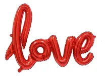 Comprar Globo Decorativo Amor Plata Rojo 100cm Producto Importado Plata Cromada Amor Plata