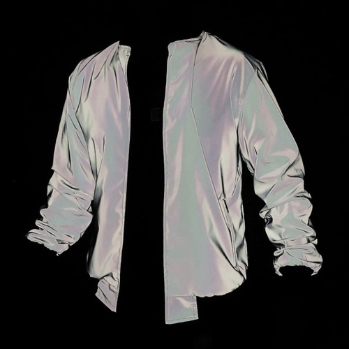 Chaqueta Bomber Reflejante Rompe Vientos De Alta Visibilidad