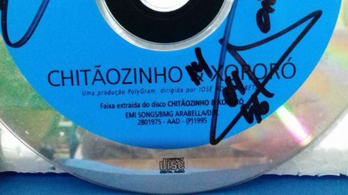 Cd Promo Autografado - Chitãozinho E Xororó Homem Quando Ama (Usado)