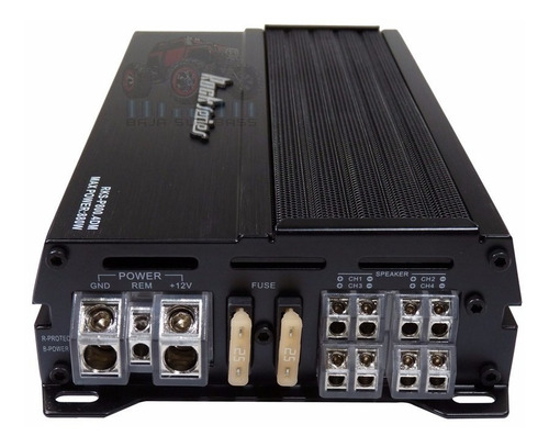 Imagen 5 de 6 de Amplificador Nano Rock Series 4 Canales Clase D Ful P800.4dm