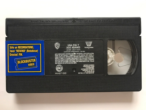 Vhs Una Eva Y Dos Adanes Some Like It Hot Marilyn Monroe (Usado)