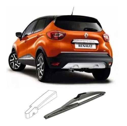 Palheta Limpador Traseiro Tp Original Renault Captur 17 A 21