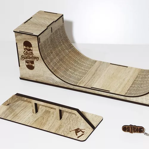 Pista Rampa Skate Dedo Mdf Grande Fingerboard Sk8 Brinquedo