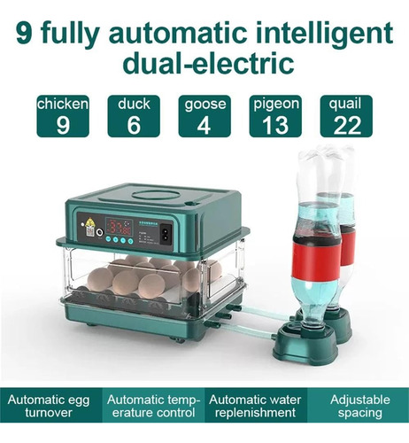Incubadora Automática De Aves Corral 360 ° Espacio Ajustable