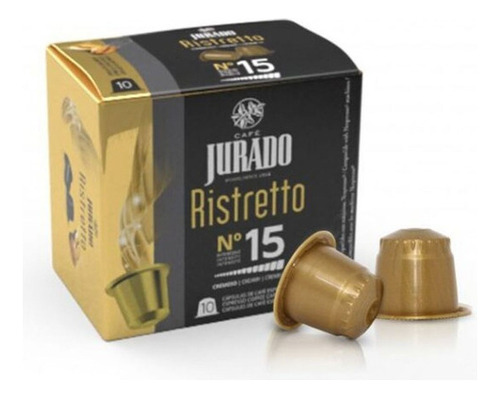 Capsulas Jurado Ristretto N 15 Para Nespresso